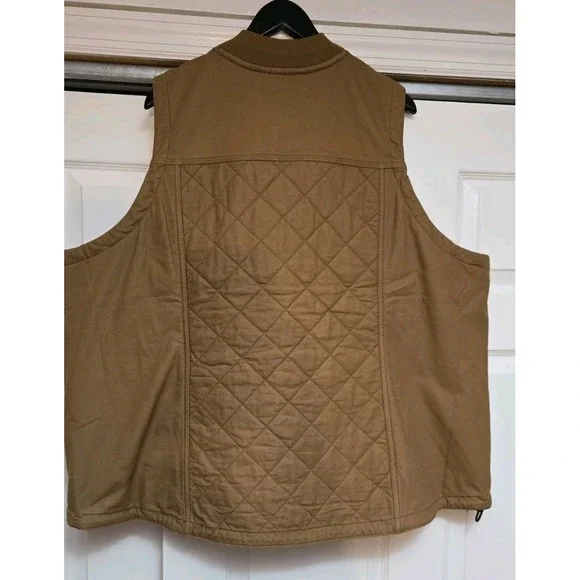 CARHARTT  Womans Rugged Flex Canvas Insulated Rib Collar Vest NEW 3XL - Picture 2 of 10